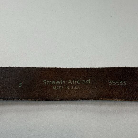 Vintage Western Leather Rhinestone Cowgirl Boho Belt - Silver, Black Wms S - Picture 7 of 10